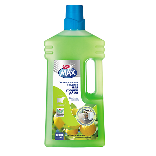 DR MAX Универсальное моющее и чистящее средство для уборки дома "Лимонная свежесть" 1000.0