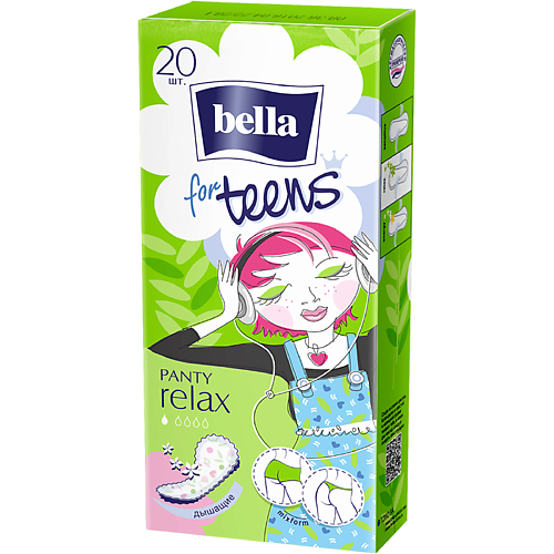 BELLA Прокладки ежедневные ультратонкие for teens relax deo 20.0