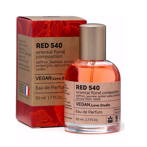 VEGAN.LOVE.STUDIO Парфюмерная вода женская RED 540 шафран жасмин амбра кедр 50.0