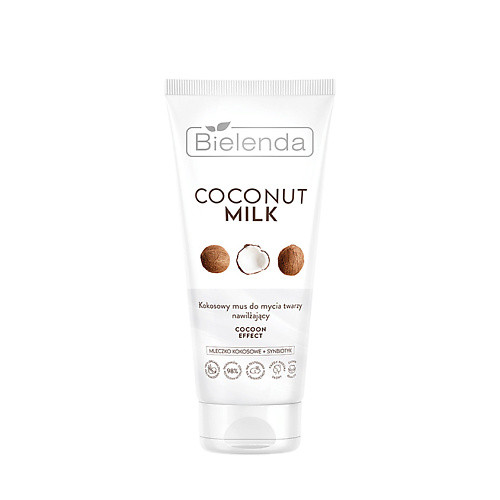 BIELENDA Увлажняющий мусс для очищения лица с экстрактом кокоса СOCONUT MILK 135.0