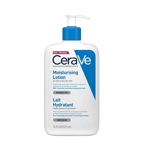 CERAVE Лосьон увлажняющий с церамидами For Dry to Very Dry Skin для очень сухой кожи 473.0