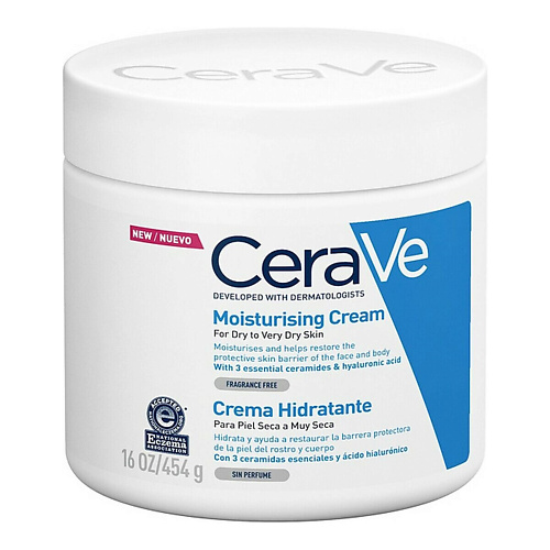 CERAVE Увлажняющий крем для очень сухой кожи Moisturizing Cream Dry to Very Dry Skin 454.0