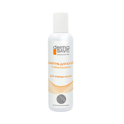 DERMA SAVE Шампунь H15 против жирности волос и нормализации PH кожи головы Sebum control shampoo 200.0