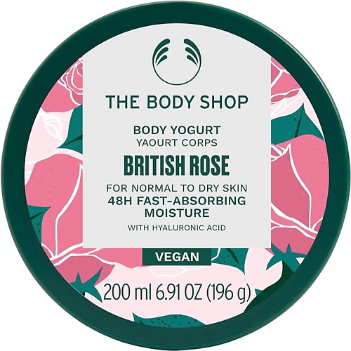 THE BODY SHOP Легкий увлажняющий йогурт для тела British Rose 200.0