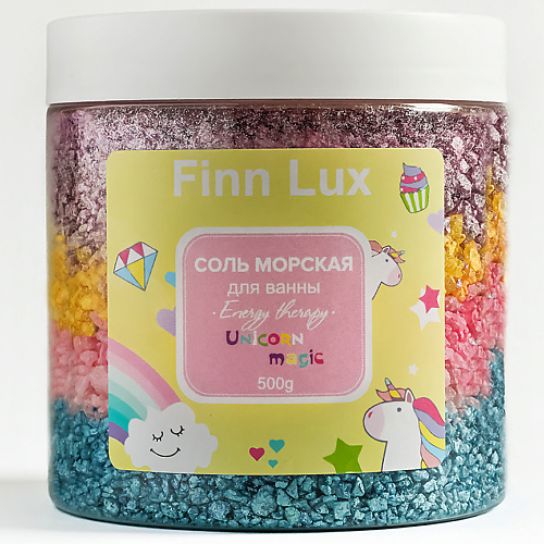 FINNLUX СОЛЬ МОРСКАЯ для ванны «UNICORN MAGIC» с Шиммером 600.0