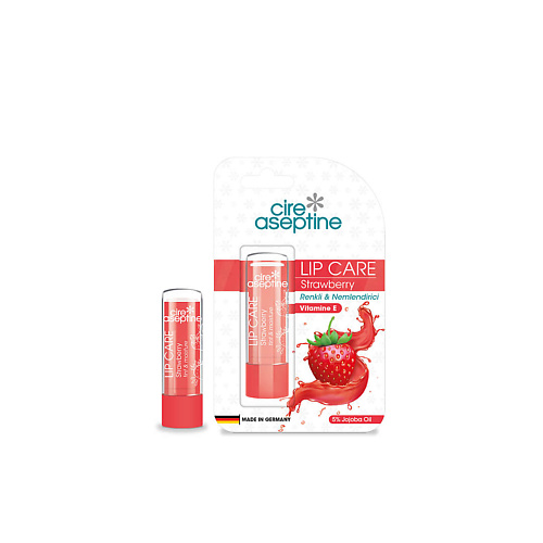 CIRE ASEPTINE Бальзам для ухода за губами с клубничным оттенком Strawberry Tinted Lip Care Balm 4.5