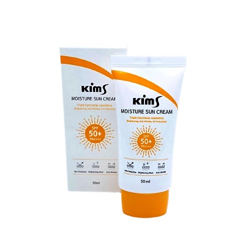 KIMS Увлажняющий солнцезащитный крем для лица Moisture Sun Cream SPF 50+ PA++++ Triple Function 50.0