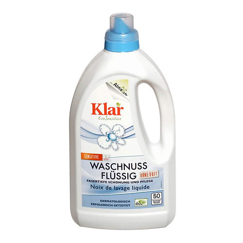 KLAR Жидкое средство на мыльном орехе для цветного и белого белья гипоаллергенное ЭКО 1500