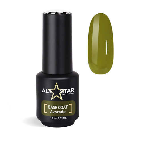 ALL STAR PROFESSIONAL Пластичная цветная база для ногтей BASE COAT "Red"