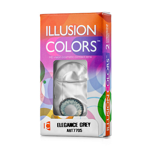 ILLUSION Цветные контактные линзы ILLUSION colors ELEGANCE grey