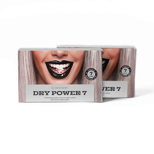 WHITE SECRET Полоски для домашнего отбеливания зубов "Dry Power 7" 1