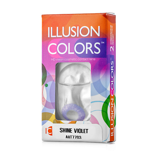 ILLUSION Цветные контактные линзы ILLUSION colors SHINE violet