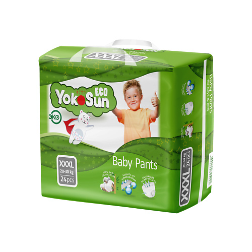 YOKOSUN Детские подгузники-трусики Eco размер XXXL (20-30 кг) 24.0