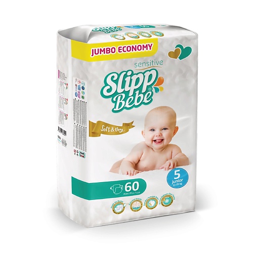 SLIPP BEBE Подгузники для детей JUMBO № 5 60.0