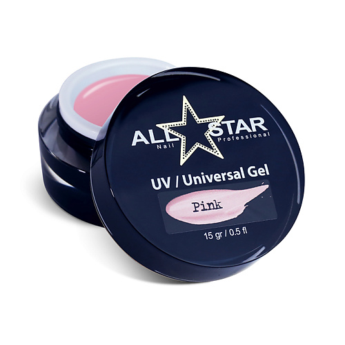 ALL STAR PROFESSIONAL Гель для  моделирования ногтей, UV-Universal Gel "Clear"