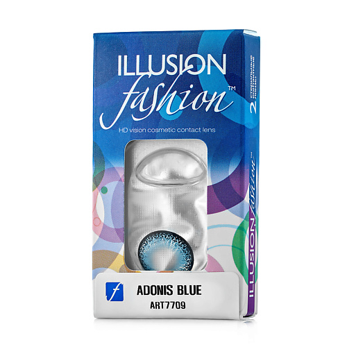 ILLUSION Цветные контактные линзы  fashion ADONIS blue