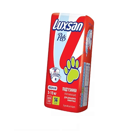 LUXSAN PETS Подгузники Premium для животных Medium 5-10 кг 14.0