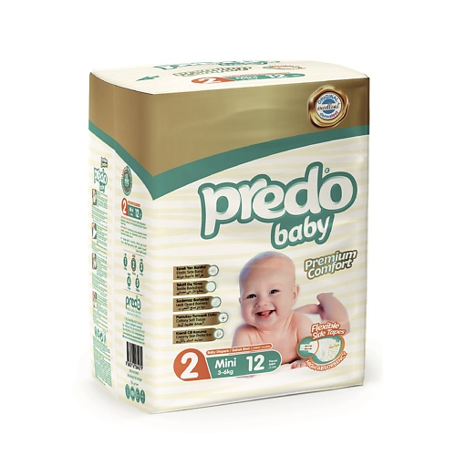 PREDO Подгузники для детей Baby mini № 2 (3-6 кг) 12.0