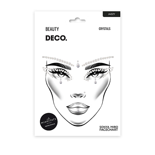 DECO. Кристаллы для лица и тела FACE CRYSTALS by Miami tattoos Jazzy