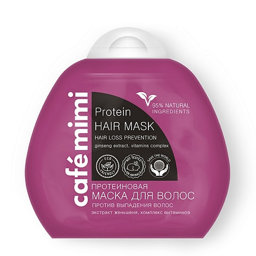 CAFÉ MIMI Протеиновая маска для волос "Против выпадения волос" 100