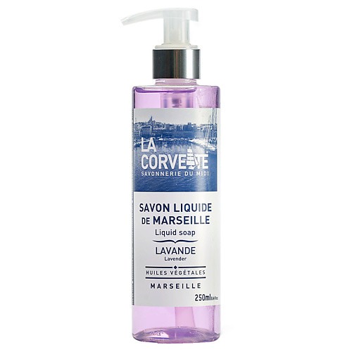 LA CORVETTE Мыло жидкое из Марселя для тела Лаванда Marseille Lavender Liquid Soap