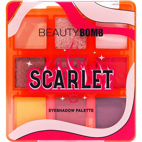 BEAUTY BOMB Палетка теней Scarlet