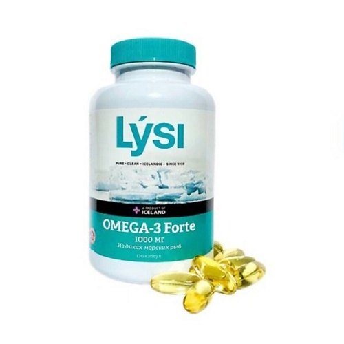 LYSI Рыбий жир Омега-3 из диких морских рыб форте 1000 мг