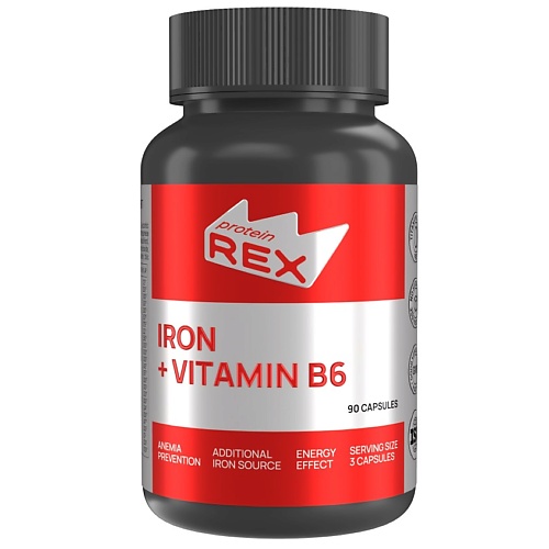 PROTEIN REX Железо + витамин B6 "Iron + Vitamin B6"