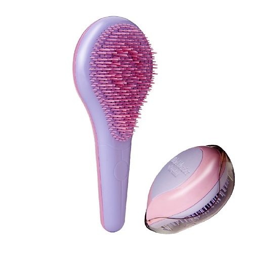 MICHEL MERCIER Набор для тонких волос розовый (расческа + компактная расческа) Pink Pastel Set (Home & Travel Detangler Fine Hair)
