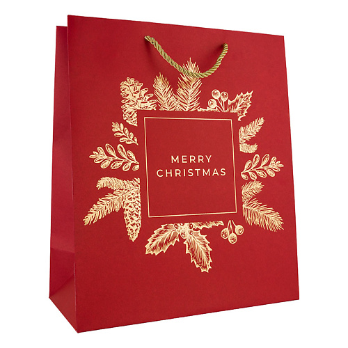 ЛЭТУАЛЬ SOPHISTICATED Подарочный пакет Merry Christmas Red