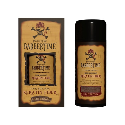 BARBERTIME Пудра-загуститель для волос с кератином Hair Building Keratin Fiber