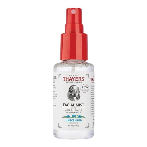 THAYERS Мист для лица без спирта с гамамелисом Witch Hazel Unscented Facial Mist