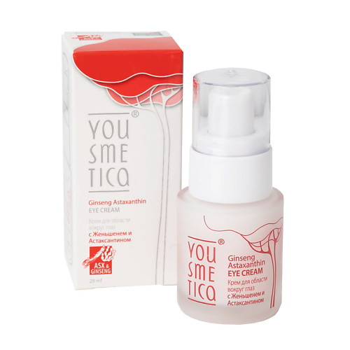 YOUSMETICA Крем для области вокруг глаз с Женьшенем и Астаксантином Ginseng Astaxanthin Eye Cream