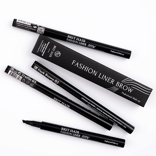 BRIT HAIR Маркер для бровей эффект микроблейдинга Fashion Liner Brow Подводка фломастер тинт