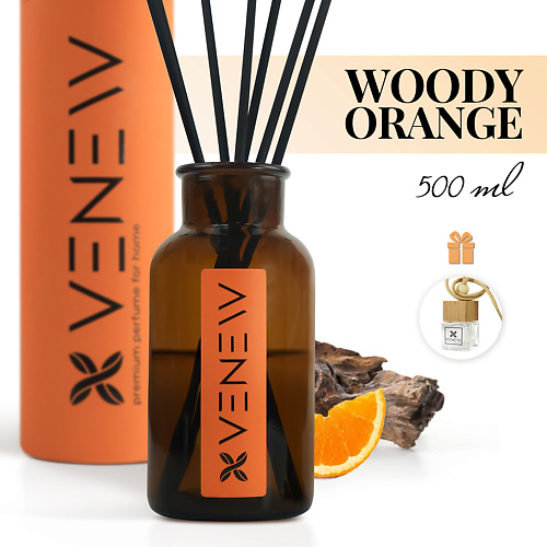 VENEW Диффузор ароматизатор для дома парфюм WOODY ORANGE 500.0
