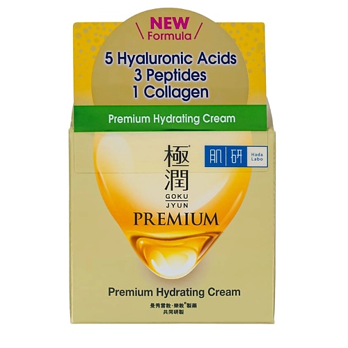 HADA LABO Крем для лица увлажняющий с пептидами Premium Hydrating Cream