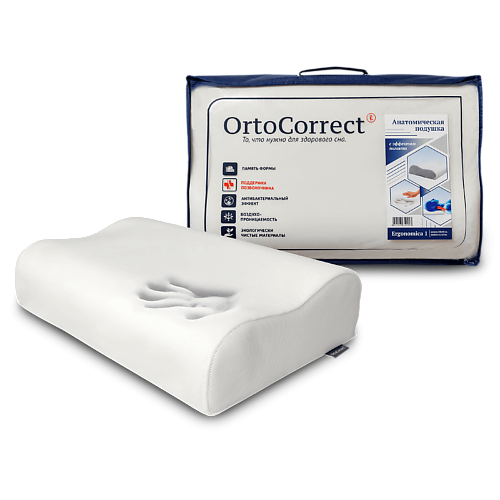 ORTOCORRECT Подушка анатомическая Эргономика 1