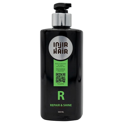 INJIR HAIR Кондиционер-маска 2 в 1 восстановление и блеск волос 500.0