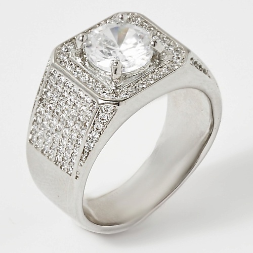 SHINE & BEAUTY Кольцо покрытое серебром с кристаллами Swarovski 1.0