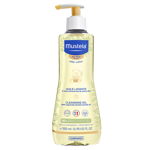 MUSTELA Гипоаллергенное очищающее масло для сухой кожи Cleansing Oil 500.0