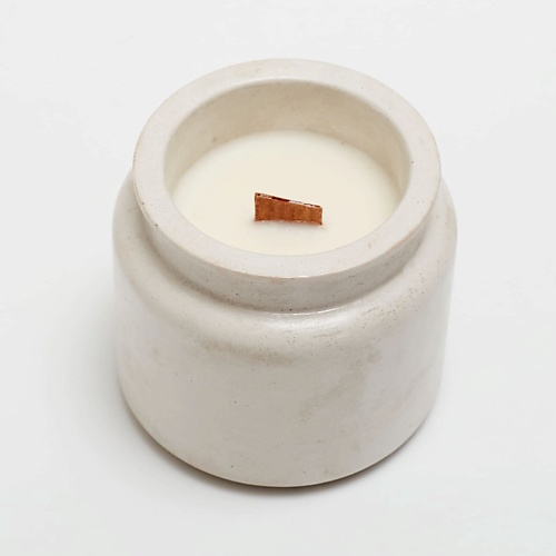 AROMATERIA Свеча из соевого воска в гипсовом стакане "Кашемир" 110.0