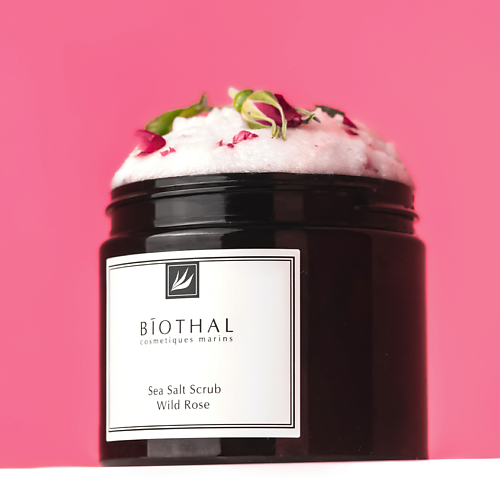 BIOTHAL Скраб соляной для тела Дикая роза Sea Salt Scrub Wild Rose 380.0