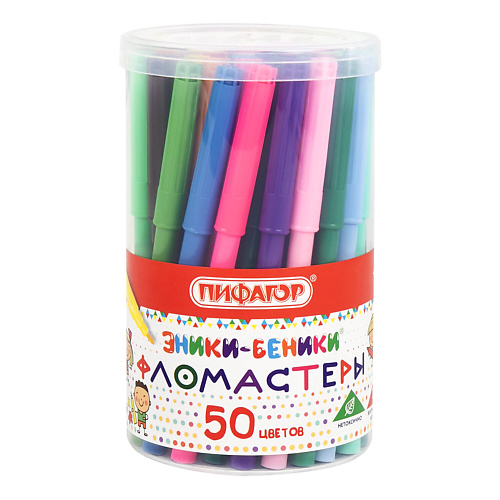 ПИФАГОР Фломастеры ПИФАГОР "ЭНИКИ-БЕНИКИ"