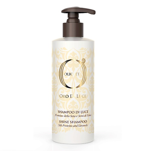 BAREX Шампунь-блеск с протеинами шёлка и семенем льна Shine Shampoo OLIOSETA ORO DI LUCE 750.0