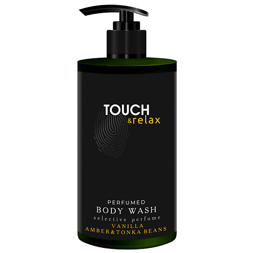 TOUCH Парфюмированный гель для душа ВАНИЛЬ, АМБРА и БОБЫ ТОНКА