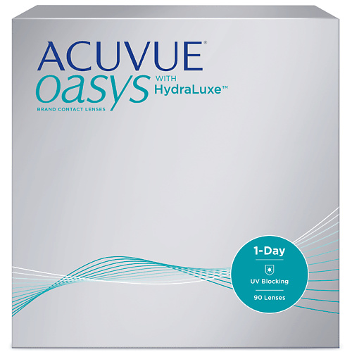 ACUVUE Однодневные контактные линзы ACUVUE OASYS 1-DAY with HydraLuxe 90 шт.