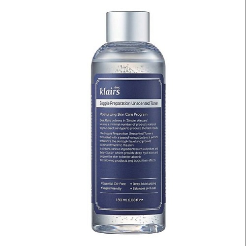 DEAR, KLAIRS Тонер для лица увлажняющий Supple Preparation Unscented Toner 180.0