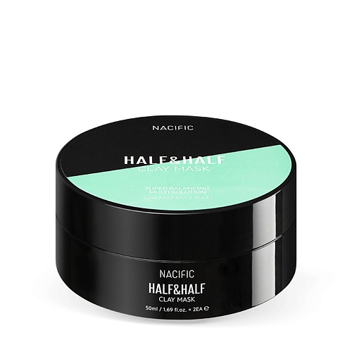 NACIFIC Маска для лица очищающая и успокаивающая 2 в 1 Half & Half Clay Mask