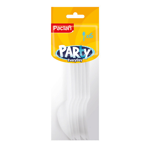 PACLAN Ложки пластиковые Party Every Day