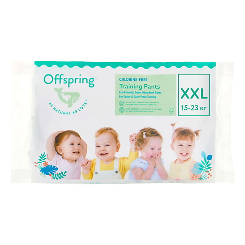 OFFSPRING Трусики-подгузники, Travel pack, XXL 15-23 кг 3.0